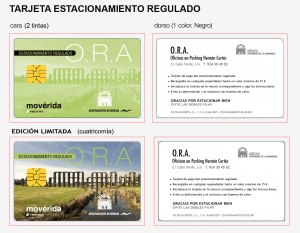 tarjeta ora moverida